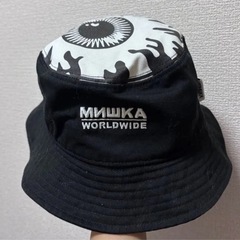 未使用 ミシカ  バケットハット 帽子 ブラック ハット 黒 バケハ