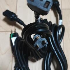 電源ケーブル 5本セット 3ピンプラグの画像