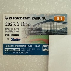 本日　エスコン駐車券　6/10
