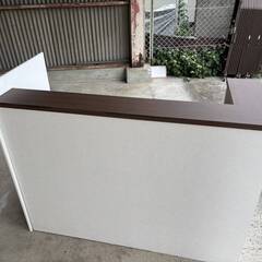【美品】受付カウンター / 横幅約150㎝ × 高さ約110㎝ × 奥行き約60cmの画像