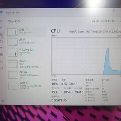 CAD/CG向け HP ZBook15 Fury G7 i7 10850H RTX3000 NVMe 1TB メモリ 32GB Office 搭載の画像