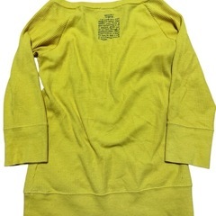 moussy イエロー 五分袖 ニットの画像
