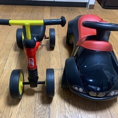 ２つセット　子供用乗り物玩具