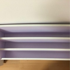 19日まで　絵本棚付きお片付け収納ラックの画像