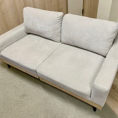 SMUK ソファ 2.5人掛け アイボリー スムク 北欧 ウッド...