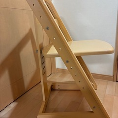 オカムラ　学習椅子　木製　2脚の画像