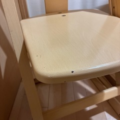 オカムラ　学習椅子　木製　2脚の画像