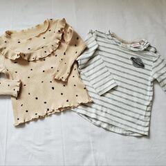 ★ベビーTシャツ/半袖・長袖★肌着タンクトップ&キャミソール★スパッツ★70～80★女の子用全13点ほかの画像