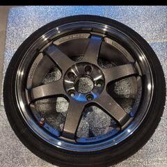 RAYS レイズ te37 sl 17インチ ホイール 2本の画像