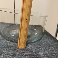 サラダボウル　ガラス製　トング付　の画像