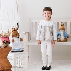 【新品】プティマイン　ピーターラビット　長袖Tシャツ　バルーンド...