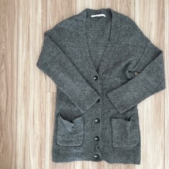 【美品】【SPICK AND SPAN 】グレー ロングカーディ...