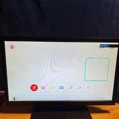 19型小型テレビ　リモコンなし　動作確認済み　の画像