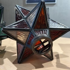 ステンドグラス星型ペンダントライト
