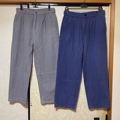 メンズ   ズボン Lサイズ 綿100% 2点まとめ売りの画像
