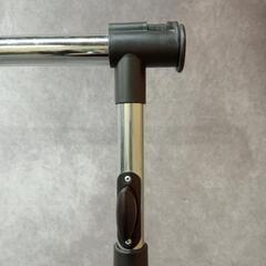 橿原市 ハンガーラック 高さ調整付き 105〜160cm ブラウン の画像