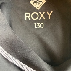 ラッシュガード  130 ROXY 長袖 黒 キッズ 女の子の画像