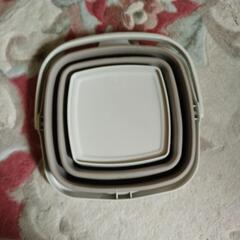 新品未使用  折り畳み式 バケツ の画像