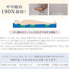 ダブル 折りたたみマットレス 140cm幅　新品の画像
