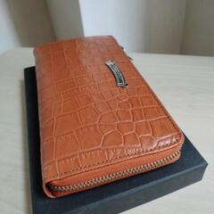 新品未使用  CAMEL  クロコダイル調長財布 本牛革