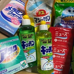 お掃除用品まとめ売り！アタックバイオEX 洗剤 トイレスタンプ バスマジックリン ミューズ石鹸の画像