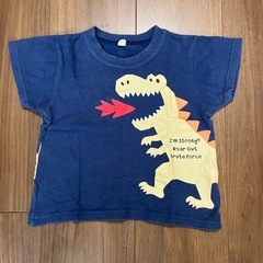 子供服　恐竜柄Tシャツ　80センチの画像