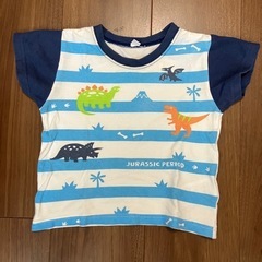 子供服　恐竜柄Tシャツ　80センチの画像