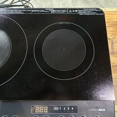 中古品　２口IHコンロ　IHK-WKT23-B　２０２２年製　　　　Mの画像