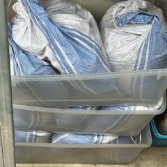☆プランターで使用していた土 　残土　まとめて 土のう袋　9袋☆