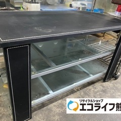 半額セール対象❗️テレビボード レザー×ガラス ¥2,500→¥...