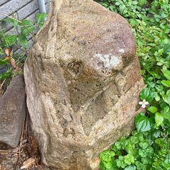 庭石2個　引取り限定