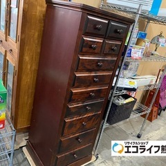 半額セール対象❗️民芸家具ハイチェスト ※難あり ¥3,0…