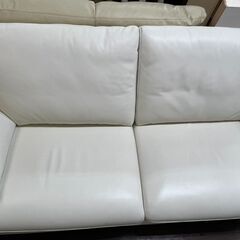 大塚家具3人掛けソファ　ホワイト　白 ソファ「レオ」3人掛け 幅195cm #5アイボリー色 脚部全2色 | 【公式