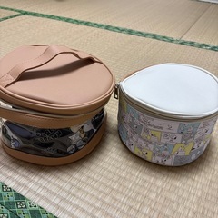 【新品・プライズ品】スヌーピー 丸型バニティポーチ の画像