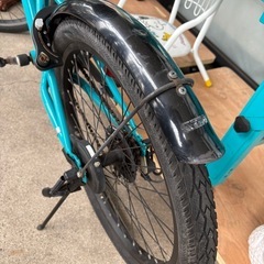 《リユースマン倉敷》子供用自転車 JrMTB 22インチ ブルー×ブラック ドライドビートの画像