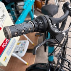 《リユースマン倉敷》子供用自転車 JrMTB 22インチ ブルー×ブラック ドライドビートの画像