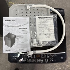 期間限定値下げ！【動作確認済み】2024年　高年式 ハイセンス 5.5kg全自動洗濯機 e angle select マットブラック HW-G55E4Kの画像