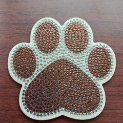 ハンドメイド コースター 肉球