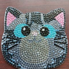 ハンドメイドコースター　猫