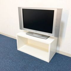 ローボード オープンラック 縦・横置き自在 テレビ台ホワイト 収納棚完成品 リビングボードの画像