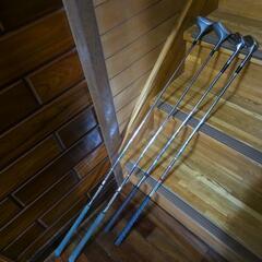 ゴルフクラブ　4本セットはTaylarMade1 10.5° LOFT
                TaylarMade 3  15°LOFT
                 R.K.Mizuno CenterFlag 6
                 R.K.Mizuno MasterFlag7
　の画像