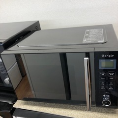 安心の6ヶ月保証付。【Eangle 電子レンジ　ANG-MO-C5 2022年製　900W 庫内フラット】取りに来れる方限定の画像