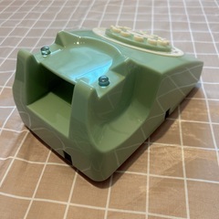 新品⭐️ レトロ電話　固定電話　アンティーク　ヴィンテージ　昭和 電話機　グリーンの画像