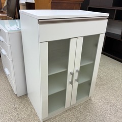 リユースのサカイ東金店　ミニ食器棚白　TJ12615