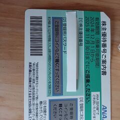 ANA 株主優待券(2025年11月30日まで)