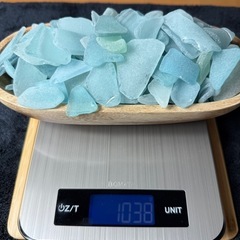 天然シーグラス　ブルー系　1000g