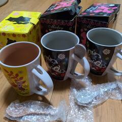 ディズニー スプーン付マグカップ３個