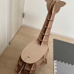 きりん木製オブジェの画像
