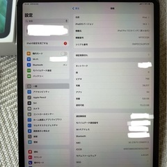 iPad Pro 12.9インチ　128 G 第4世代　セルラーモデルの画像