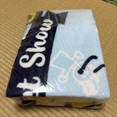 【新品・プライズ品】スヌーピー 大判毛布（未開封・絵柄サイズ不明）の画像
